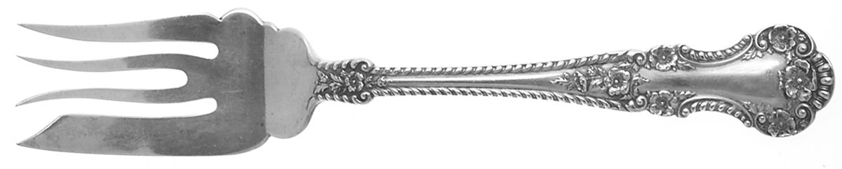 Cambridge (Sterling, 1899) Large Solid Cold Meat Serving Fork by Gorham Silver-1