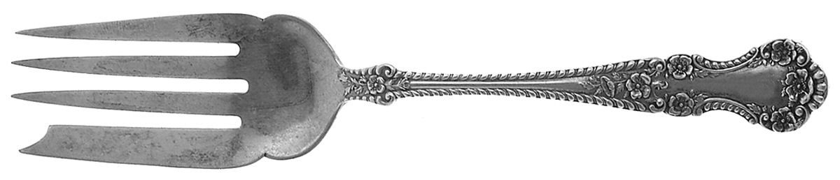 Cambridge (Sterling, 1899) Small Solid Cold Meat Serving Fork by Gorham Silver-1