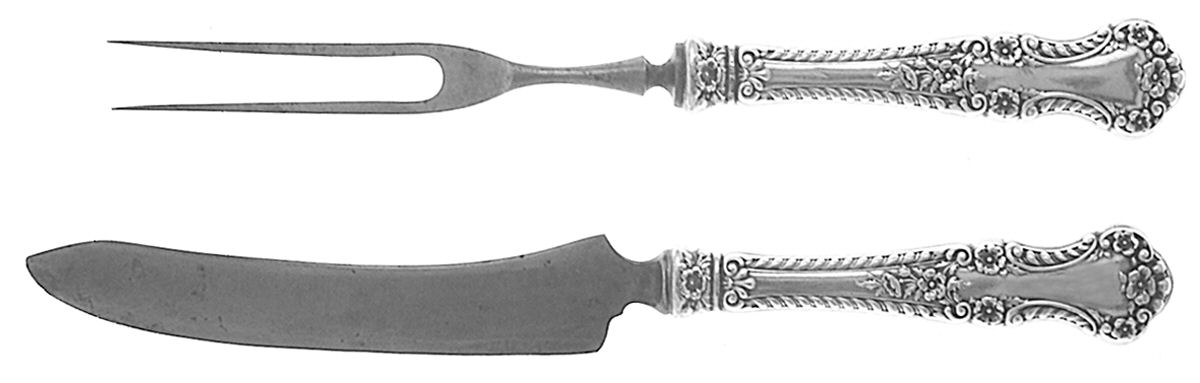 Cambridge (Sterling, 1899) Small Stainless Blade 2-Piece Steak Carving Set by Gorham Silver-1