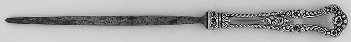 Cambridge (Sterling, 1899) Small Steel Rod Sharpener Knife by Gorham Silver-1