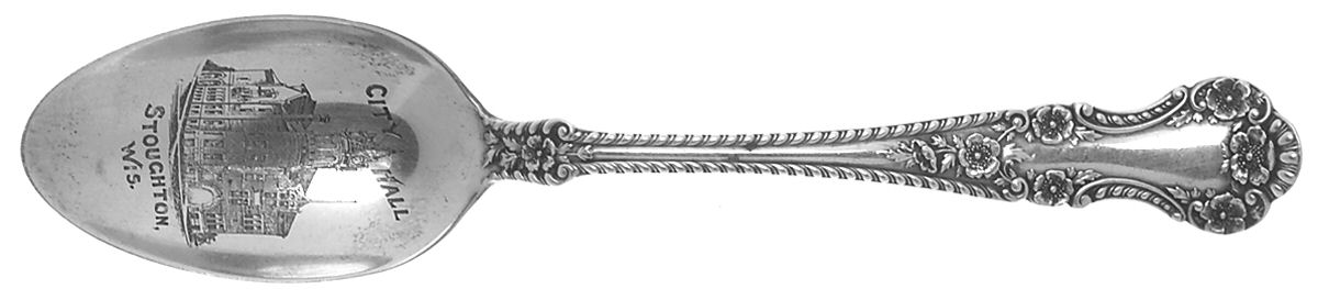 Cambridge (Sterling, 1899) Souvenir Spoon (Five O'Clock) by Gorham Silver-1