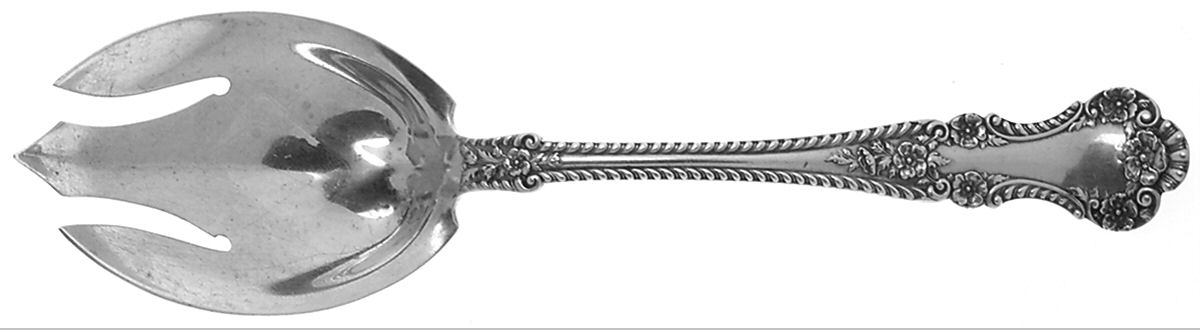 Cambridge (Sterling, 1899) Vegetable Serving Fork (Solid) by Gorham Silver-1