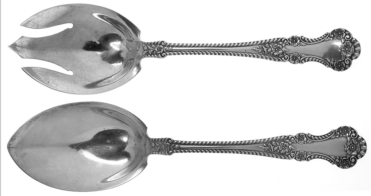 Cambridge (Sterling, 1899) Solid 2-Piece Vegetable Serving Set by Gorham Silver-1