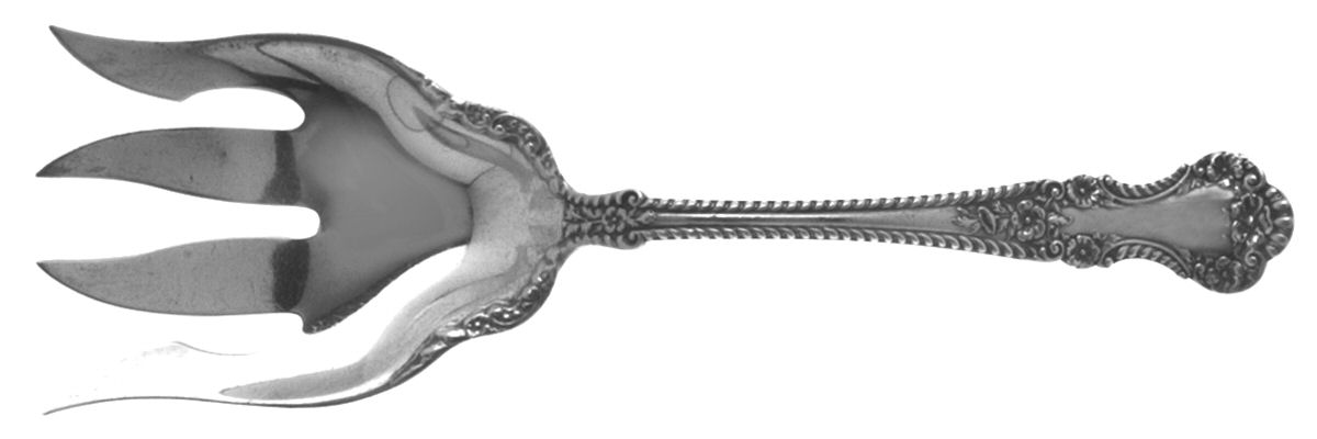 Cambridge (Sterling, 1899) Small Solid Fish Serving Fork by Gorham Silver-1