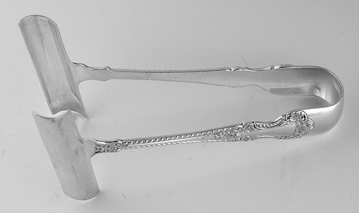 Cambridge (Sterling, 1899) Solid Individual Asparagus Tongs by Gorham Silver-1