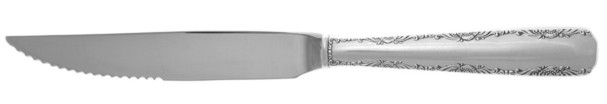 Camellia (Sterling, 1941-1942, No Monos) Steak Knife Individual Hollow, Serrate HC by Gorham Silver-1