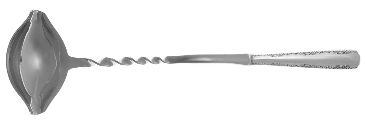 Camellia (Sterling, 1941-1942, No Monos) Punch Ladle with Stainless Bowl HC by Gorham Silver-1