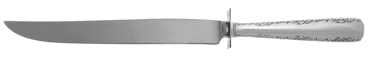 Camellia (Sterling, 1941-1942, No Monos) Carving Knife Small with Stainless Blade HC by Gorham Silver-1