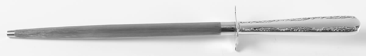 Camellia (Sterling, 1941-1942, No Monos) Large Roast Steel Rod Knife Sharpener by Gorham Silver-1