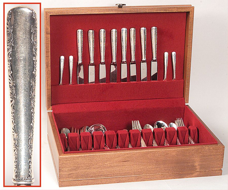 Camellia (Sterling, 1941-1942, No Monos) 61 Piece Set by Gorham Silver-1