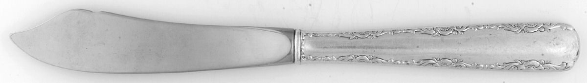 Camellia (Sterling, 1941-1942, No Monos) Hollow Handle Master Butter Knife by Gorham Silver-1
