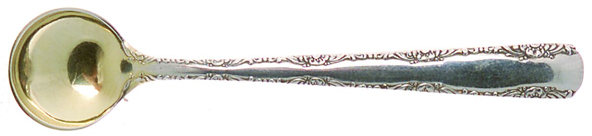 Camellia (Sterling, 1941-1942, No Monos) Individual Salt Spoon by Gorham Silver-1