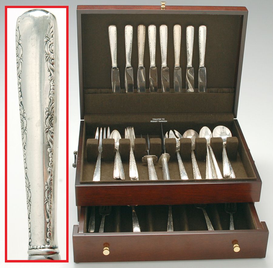 Camellia (Sterling, 1941-1942, No Monos) 69 Piece Set by Gorham Silver-1