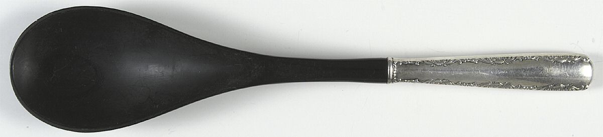 Camellia (Sterling, 1941-1942, No Monos) Salad Serving Spoon with Plastic Bowl by Gorham Silver-1