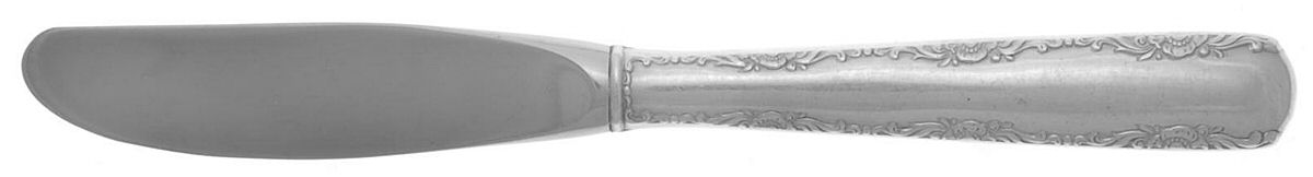 Camellia (Sterling, 1941-1942, No Monos) Modern Hollow Butter Spreader (Stainless) by Gorham Silver-1