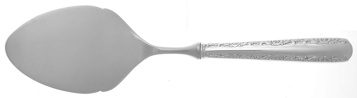 Camellia (Sterling, 1941-1942, No Monos) Server-Pastry/Stainless Blade by Gorham Silver-1
