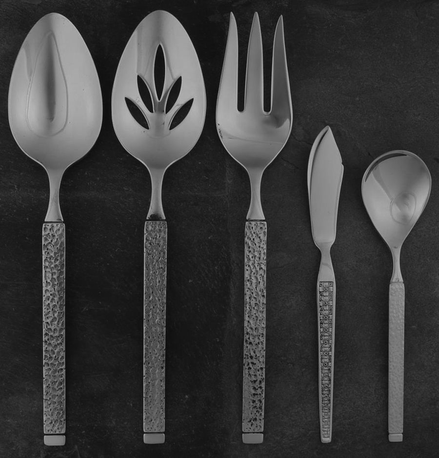 Casablanca (Stainless) 5 Piece Hostess Set by Gorham Silver-1