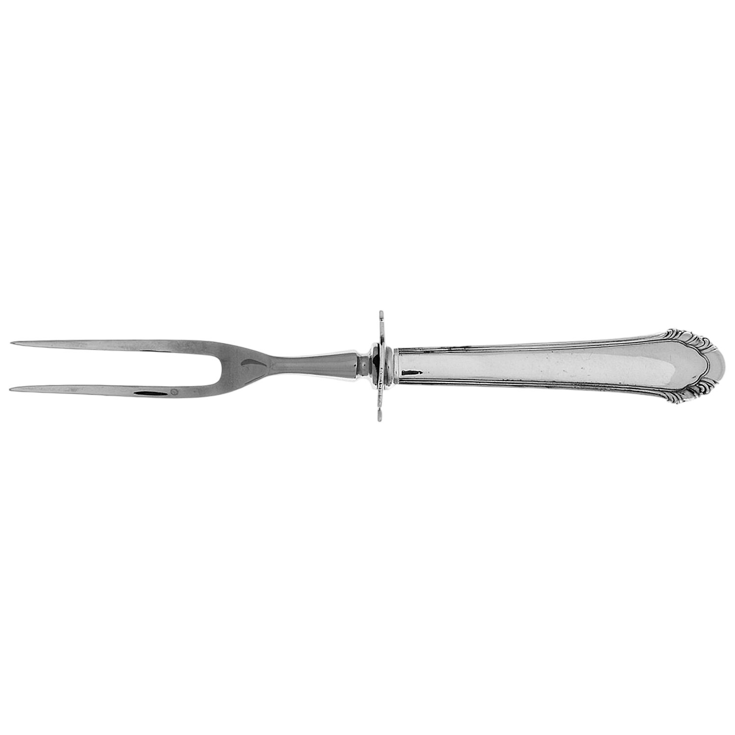 Cavalier (Silverplate, 1937) Small Steak Carving Fork with Stainless Prongs by Gorham Silver-1