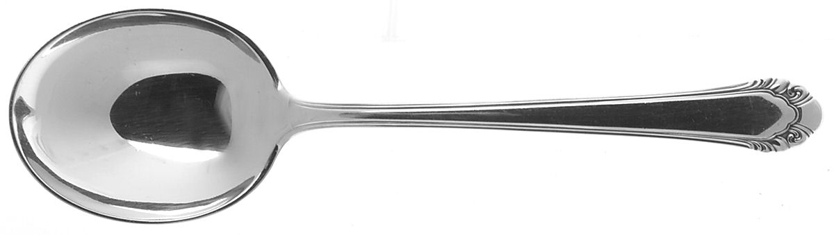 Cavalier (Silverplate, 1937) Round Bowl Soup Spoon (Bouillon) by Gorham Silver-1