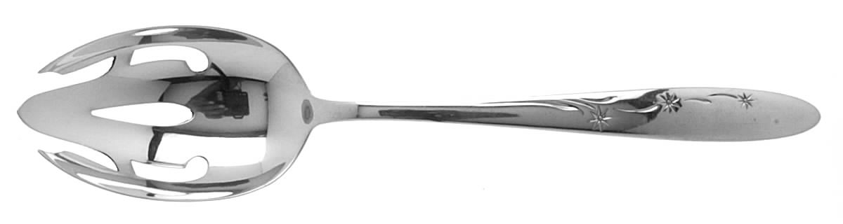 Celeste (Sterling, 1956) Pierced Tablespoon (Serving Spoon) HC by Gorham Silver-1