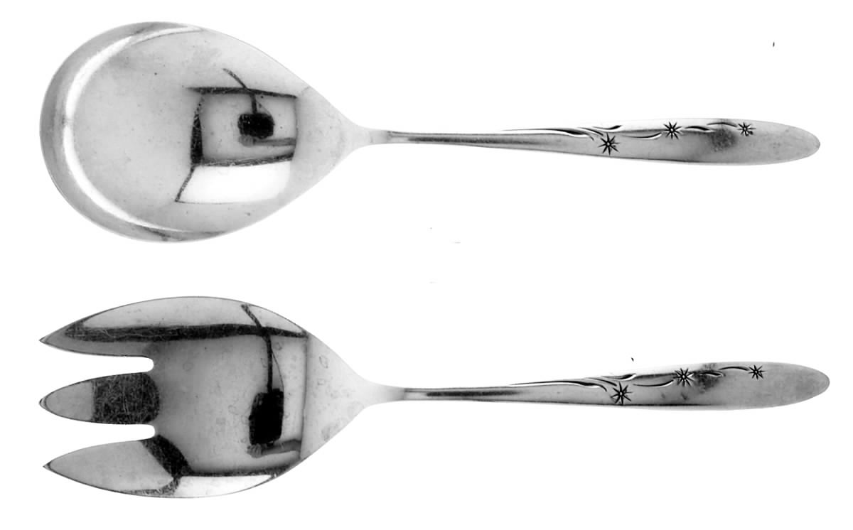 Celeste (Sterling, 1956) (2 Pc) Solid Salad Set by Gorham Silver-1
