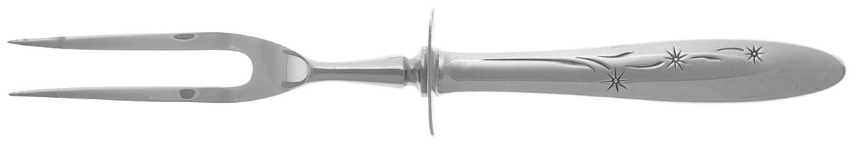 Celeste (Sterling, 1956) Small Carving Fork W/Sterling Guard by Gorham Silver-1