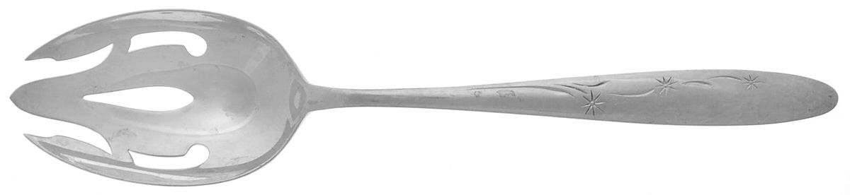 Celeste (Sterling, 1956) Pierced Tablespoon (Serving Spoon) by Gorham Silver-1