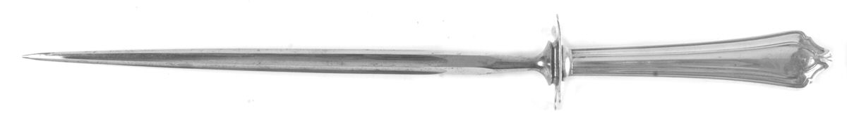 Cellini (Sterling, 1915) Large Roast Steel Rod Knife Sharpener by Gorham Silver-1