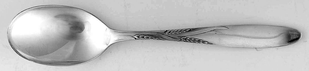 Ceres-Wheat II (Silverplate, 1955) Place/Oval Soup Spoon by Gorham Silver-1