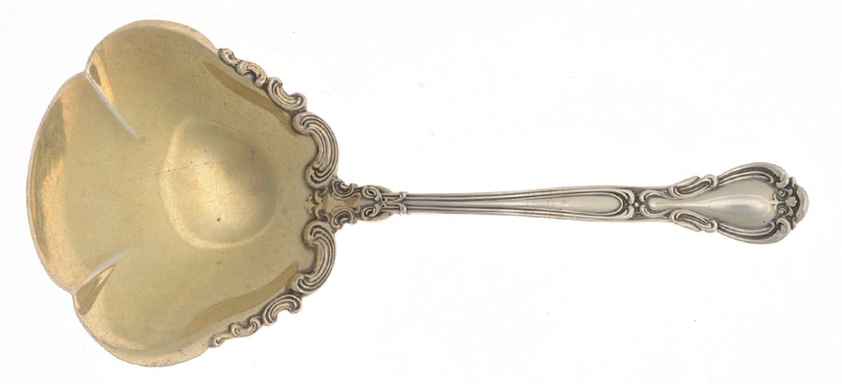 Chantilly (Sterling, 1895, Lion-Anchor-G, No Mono) Bon Bon Scoop by Gorham Silver-1