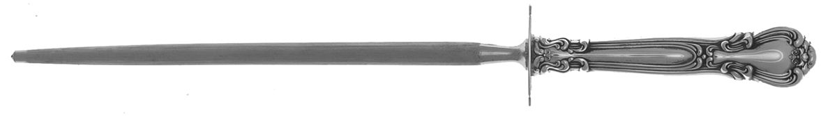 Chantilly (Sterling, 1895, Lion-Anchor-G, No Mono) Knife-Sharpn/Steelrod/Lg-Sterling Guard by Gorham Silver-1