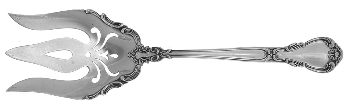 Chantilly (Sterling, 1895, Lion-Anchor-G, No Mono) Solid Salad Serving Fork by Gorham Silver-1