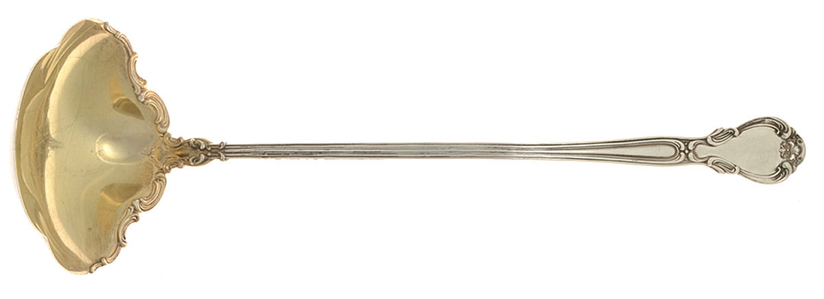 Chantilly (Sterling, 1895, Lion-Anchor-G, No Mono) Large Solid Soup Ladle by Gorham Silver-1