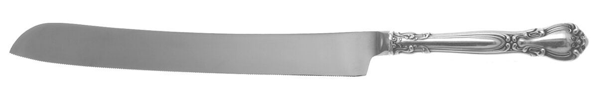 Chantilly (Sterling, 1895, Lion-Anchor-G, No Mono) Wedding Cake Knife with Stainless Blade HC by Gorham Silver-1