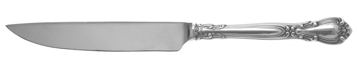 Chantilly (Sterling, 1895, Lion-Anchor-G, No Mono) Steak Knife Individual Hollow, No Serrate HC by Gorham Silver-1