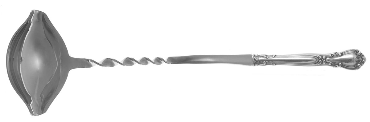 Chantilly (Sterling, 1895, Lion-Anchor-G, No Mono) Punch Ladle with Stainless Bowl HC by Gorham Silver-1