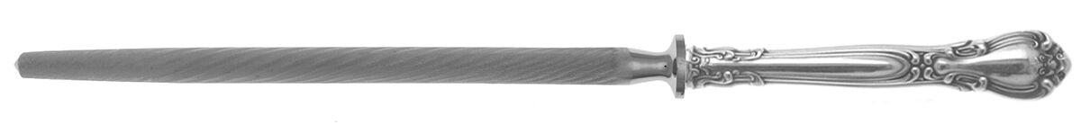 Chantilly (Sterling, 1895, Lion-Anchor-G, No Mono) Sharpener Knife with Steel Rod HC by Gorham Silver-1