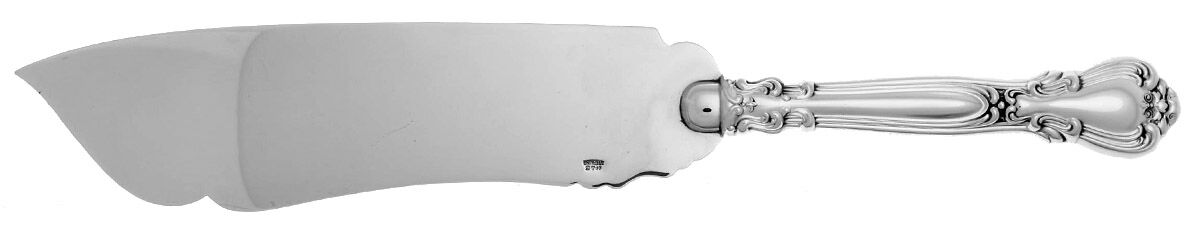 Chantilly (Sterling, 1895, Lion-Anchor-G, No Mono) Large Hollow Handle Ice Cream Slicer Sterling Bld by Gorham Silver-1