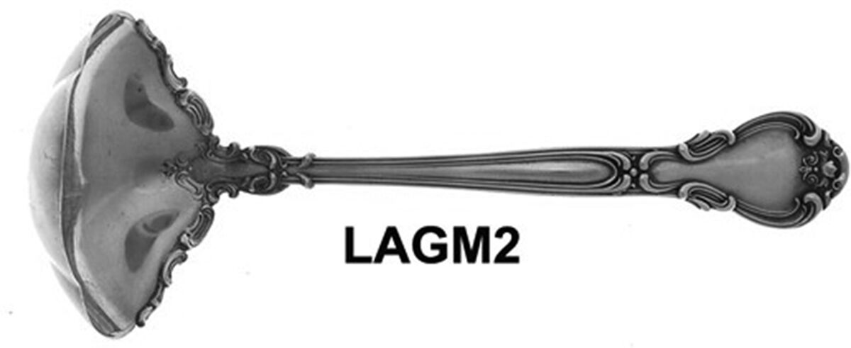 Chantilly (Sterling, 1895, Lion-Anchor-G, No Mono) Solid Gravy Ladle by Gorham Silver-1