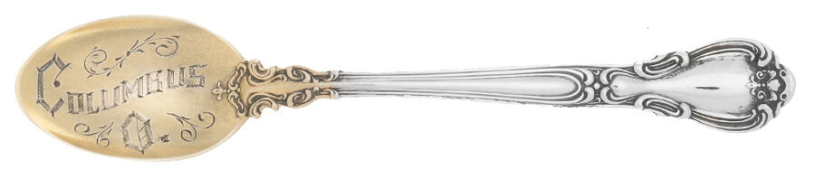 Chantilly (Sterling, 1895, Lion-Anchor-G, No Mono) Souvenir Spoon (Demitasse) by Gorham Silver-1