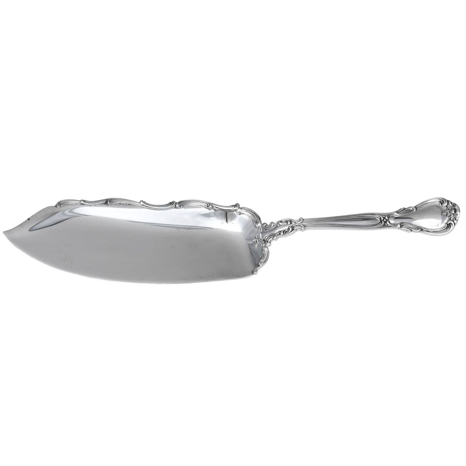 Chantilly (Sterling, 1895, Lion-Anchor-G, No Mono) Large Solid Fish Serving Knife by Gorham Silver-1