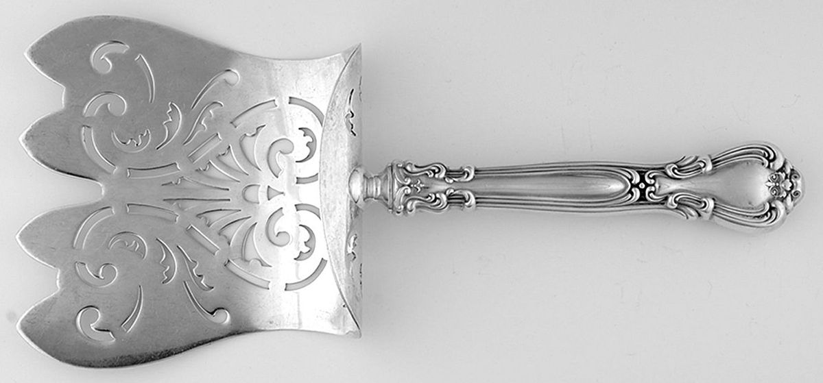 Chantilly (Sterling, 1895, Lion-Anchor-G, No Mono) Hollow Asparagus Server with Sterling Hood by Gorham Silver-1