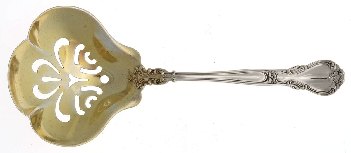 Chantilly (Sterling, 1895, Lion-Anchor-G, No Mono) Large Confection Spoon by Gorham Silver-1