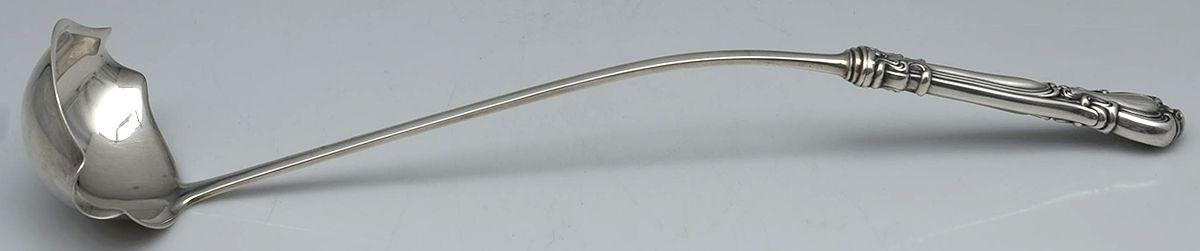 Chantilly (Sterling, 1895, Lion-Anchor-G, No Mono) Hollow Handle Punch Ladle with Solid Bowl by Gorham Silver-1