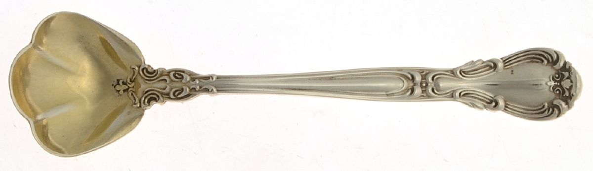 Chantilly (Sterling, 1895, Lion-Anchor-G, No Mono) Master Salt Spoon by Gorham Silver-1