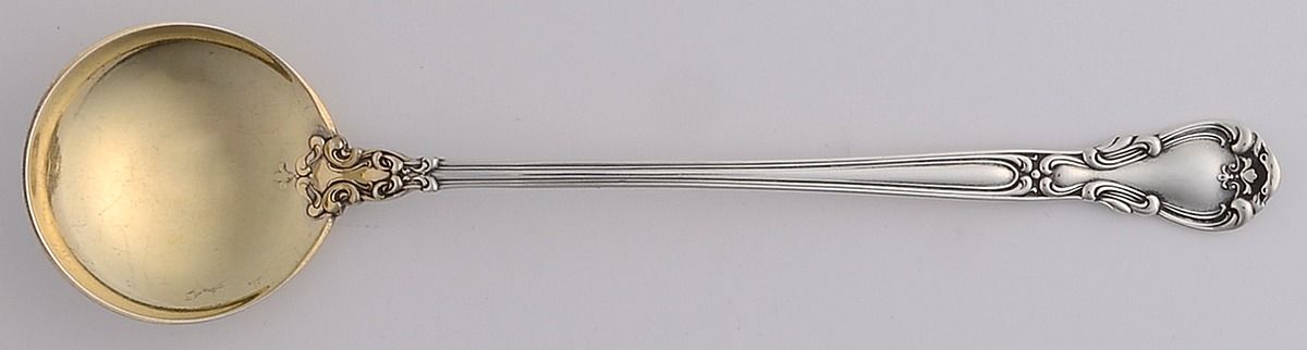 Chantilly (Sterling, 1895, Lion-Anchor-G, No Mono) Large Chocolate Spoon by Gorham Silver-1