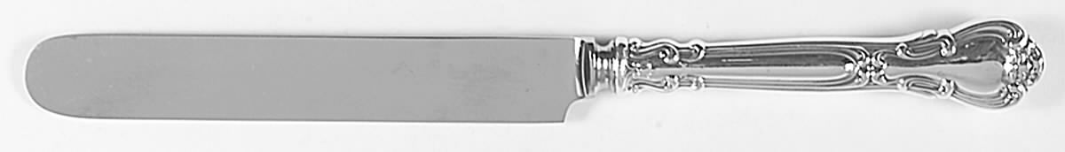 Chantilly (Sterling, 1895, Lion-Anchor-G, No Mono) Blunt Hollow Knife with Bolster by Gorham Silver-1