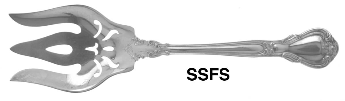 Chantilly (Sterling, 1895, Lion-Anchor-G, No Mono) Solid Salad Serving Fork by Gorham Silver-1