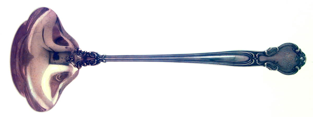 Chantilly (Sterling, 1895, Lion-Anchor-G, No Mono) Small Solid Soup Ladle by Gorham Silver-1