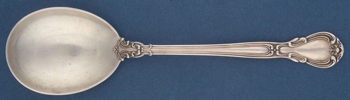 Chantilly (Sterling, 1895, Lion-Anchor-G, No Mono) Solid Pudding Spoon by Gorham Silver-1